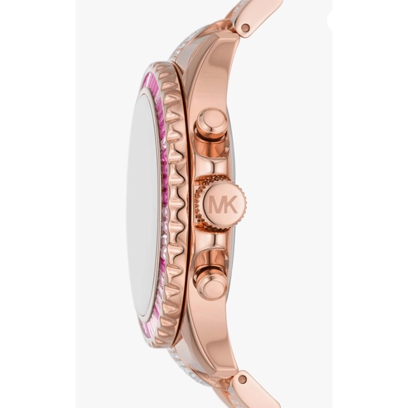 MK7211 Everest Chronograph Rose Gold-Tone Stainless Steel Bracelet watch 42mm - Picture 3 of 6